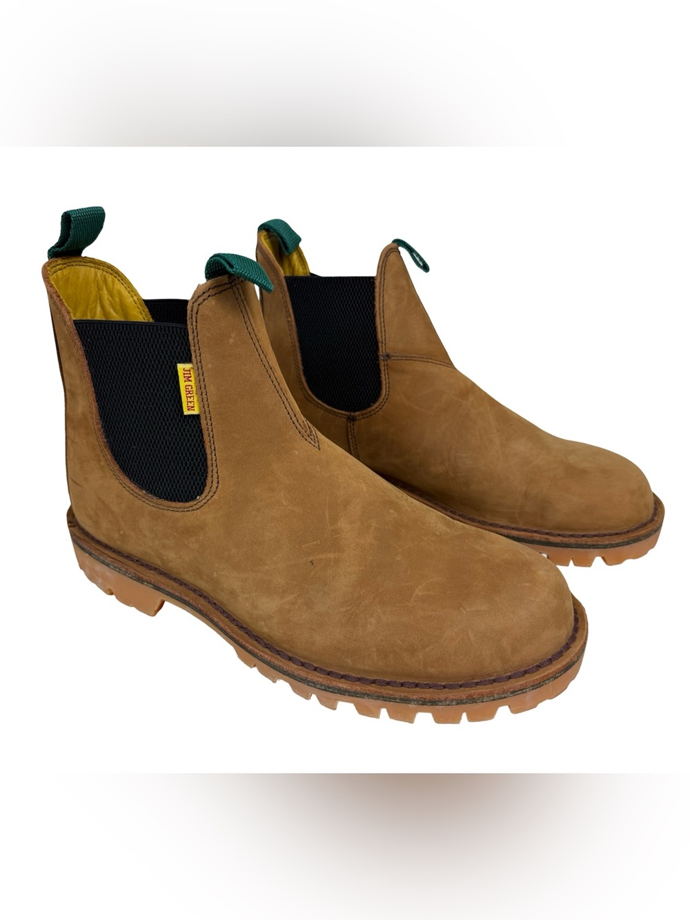Jim Green Stockman Chelsea Boot Fudge Leather Men’s US 12 Pull On